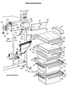 03 - Fresh Food Section parts for Ge Refrigerator TFX24ZASMWH from AppliancePartsPros.com