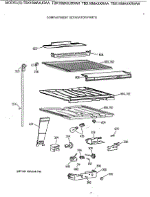 05 - Compartment Separator Parts parts for Ge Refrigerator TBX18MAXJRWW from AppliancePartsPros.com