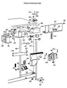 04 - Fresh Food Section parts for Ge Refrigerator TFG22PRTCWW from AppliancePartsPros.com