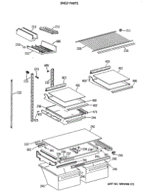 04 - Shelf Parts parts for Ge Refrigerator TBX21JAXARWW from AppliancePartsPros.com