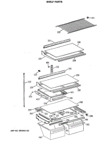 04 - Shelf Parts parts for Ge Refrigerator MTX24GISHRWH from AppliancePartsPros.com