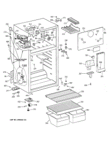 02 - Cabinet parts for Ge Refrigerator TBX14SIZDLAD from AppliancePartsPros.com