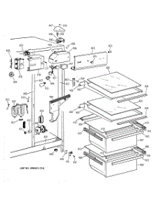 03 - Fresh Food Section parts for Ge Refrigerator TFX20NWXFWH from AppliancePartsPros.com