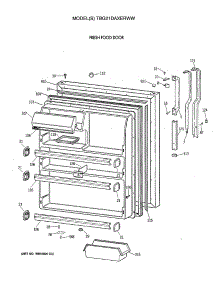 02 - Fresh Food Door parts for Ge Refrigerator TBG21DAXERWW from AppliancePartsPros.com
