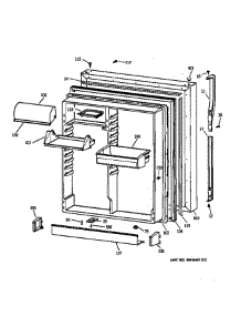 Fresh Food Door parts for Ge Refrigerator 36379265991 from AppliancePartsPros.com