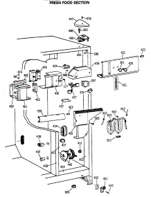 04 - Fresh Food Section parts for Ge Refrigerator TFG24ZFSCWH from AppliancePartsPros.com