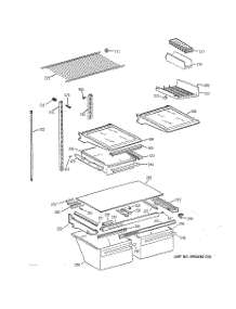 04 - Shelf Parts parts for Ge Refrigerator TBH19ZAZERAA from AppliancePartsPros.com