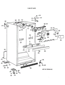 03 - Cabinet Parts parts for Ge Refrigerator TBE22PASRRAA from AppliancePartsPros.com
