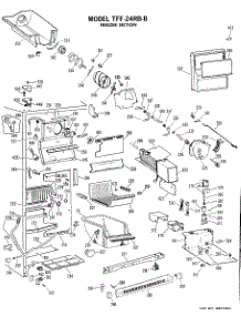 02 - Freezer Section parts for Ge Refrigerator TFF24RBC from AppliancePartsPros.com