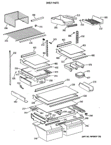 04 - Shelf Parts parts for Ge Refrigerator TBE22PASRRAA from AppliancePartsPros.com