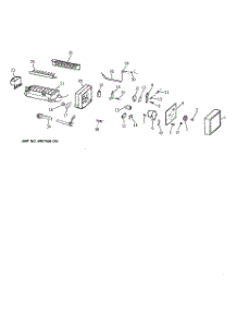 04 - Icemaker Wr30x0327 parts for Ge Refrigerator TBX16SAZERWH from AppliancePartsPros.com