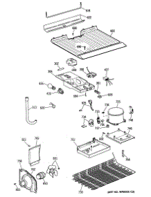 03 - Section3 parts for Ge Refrigerator TBX16SYSJRAD from AppliancePartsPros.com