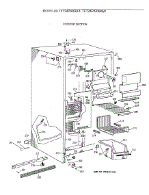 02 - Freezer Section parts for Ge Refrigerator TFT24PAXBAA from AppliancePartsPros.com