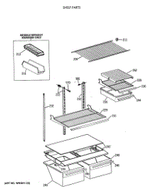 04 - Shelf Parts parts for Ge Refrigerator TBX18SAXBRAA from AppliancePartsPros.com