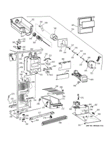 02 - Freezer Section parts for Ge Refrigerator MRSC20KWBCAD from AppliancePartsPros.com