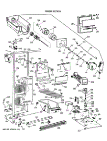 03 - Freezer Section parts for Ge Refrigerator TFG27ZFVAWH from AppliancePartsPros.com