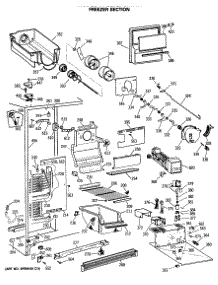 03 - Freezer Section parts for Ge Refrigerator TFG27ZFSMWH from AppliancePartsPros.com
