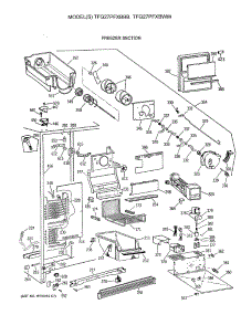 03 - Freezer Section parts for Ge Refrigerator TFG27PFXBBB from AppliancePartsPros.com