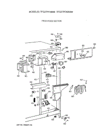 04 - Fresh Food Section parts for Ge Refrigerator TFG27PFXBBB from AppliancePartsPros.com