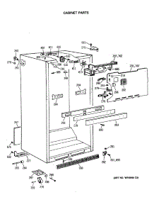 03 - Cabinet Parts parts for Ge Refrigerator TBX18JASGRWH from AppliancePartsPros.com
