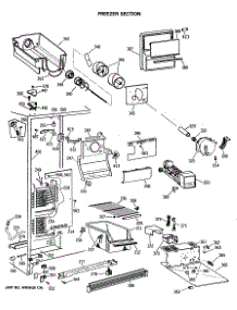 02 - Freezer Section parts for Ge Refrigerator MSX20GWSBWH from AppliancePartsPros.com