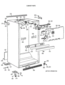 03 - Cabinet Parts parts for Ge Refrigerator TBE21DATNRWH from AppliancePartsPros.com