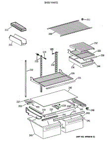 04 - Shelf Parts parts for Ge Refrigerator TBE21DATNRWH from AppliancePartsPros.com