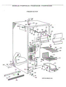 02 - Freezer Section parts for Ge Refrigerator TFX24PAXCAA from AppliancePartsPros.com