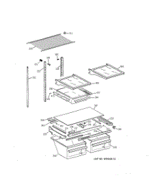 04 - Shelf Parts parts for Ge Refrigerator TBX18CIZKRWW from AppliancePartsPros.com
