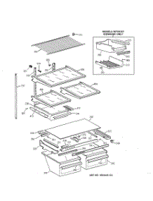 04 - Shelf Parts parts for Ge Refrigerator TBX21MAZHRAA from AppliancePartsPros.com