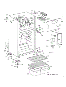 02 - Cabinet parts for Ge Refrigerator TBX16SSZBRAD from AppliancePartsPros.com