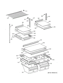 04 - Shelf Parts parts for Ge Refrigerator TBX21NIXRRAA from AppliancePartsPros.com