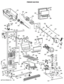 02 - Freezer Section parts for Ge Refrigerator TFG22ZRSMWH from AppliancePartsPros.com