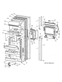 02 - Fresh Food Door parts for Ge Refrigerator TFX27PFXFWW from AppliancePartsPros.com