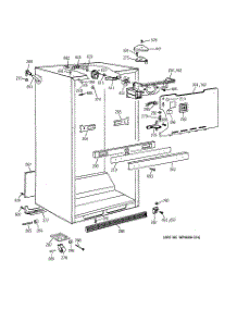 03 - Cabinet Parts parts for Ge Refrigerator TBX22QAYERAA from AppliancePartsPros.com