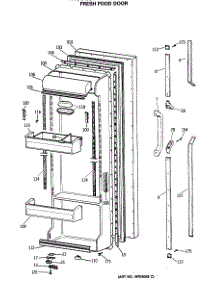 02 - Fresh Food Door parts for Ge Refrigerator TFK22PRSCAA from AppliancePartsPros.com