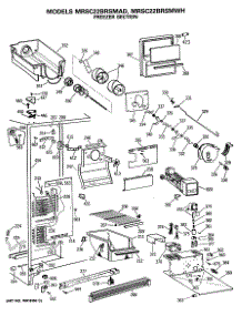 02 - Freezer Section parts for Ge Refrigerator MRSC22BRSMAD from AppliancePartsPros.com