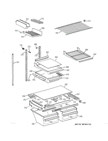 04 - Shelf Parts parts for Ge Refrigerator TBX21DAXRRWW from AppliancePartsPros.com
