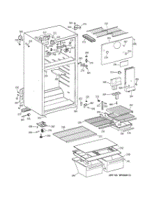 02 - Cabinet parts for Ge Refrigerator TBG14DACBRWW from AppliancePartsPros.com