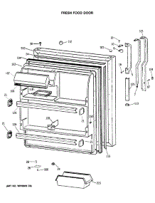 02 - Fresh Food Door parts for Ge Refrigerator TBE18JASMRAD from AppliancePartsPros.com