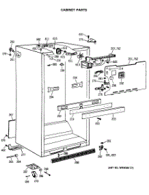 03 - Cabinet Parts parts for Ge Refrigerator TBE18JASMRAD from AppliancePartsPros.com
