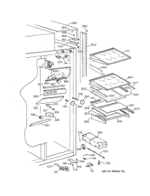 05 - Fresh Food Section parts for Ge Refrigerator ZIS42NXA from AppliancePartsPros.com