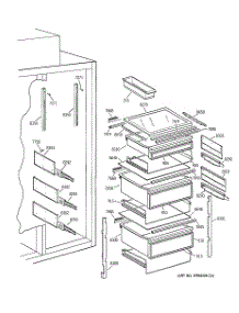06 - Fresh Food Section parts for Ge Refrigerator ZIS42NXA from AppliancePartsPros.com