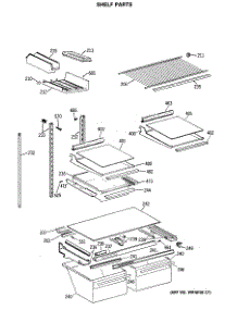 04 - Shelf Parts parts for Ge Refrigerator TBX19JITERAD from AppliancePartsPros.com