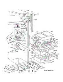 04 - Fresh Food Section parts for Ge Refrigerator ZIS48NSB from AppliancePartsPros.com