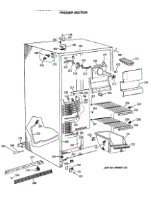 02 - Freezer Section parts for Ge Refrigerator TFC22ZASBAD from AppliancePartsPros.com