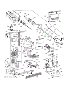 03 - Freezer Section parts for Ge Refrigerator TFJ25PRYAJAA from AppliancePartsPros.com