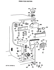 04 - Fresh Food Section parts for Ge Refrigerator TFX27PFSMWW from AppliancePartsPros.com