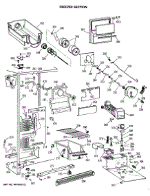 02 - Freezer Section parts for Ge Refrigerator MSX22GRSMWH from AppliancePartsPros.com