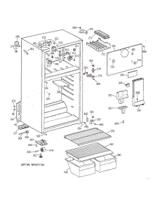 02 - Cabinet parts for Ge Refrigerator TBX16SYBBLAA from AppliancePartsPros.com